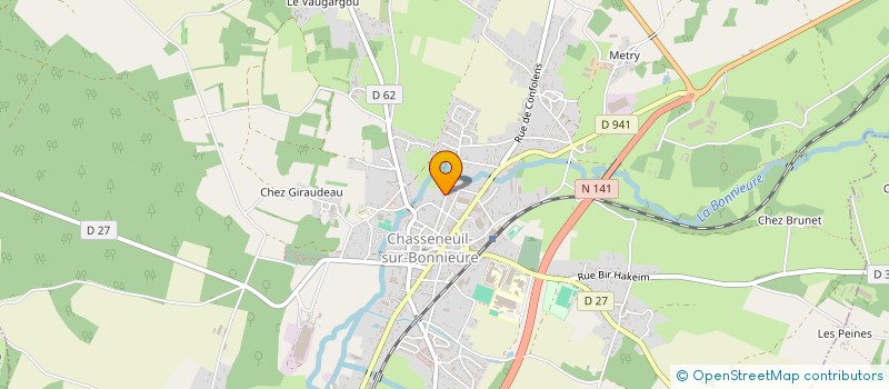 localisation de l'entreprise SCI DANI  CHASSENEUIL-SUR-BONNIEURE