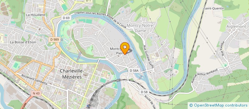 localisation de l'entreprise SCI DANI  CHARLEVILLE-MEZIERES