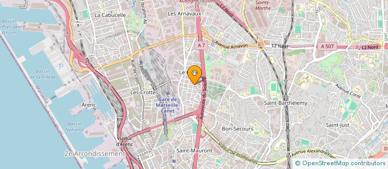 localisation de l'entreprise SCI DANI - LERUSSI à MARSEILLE