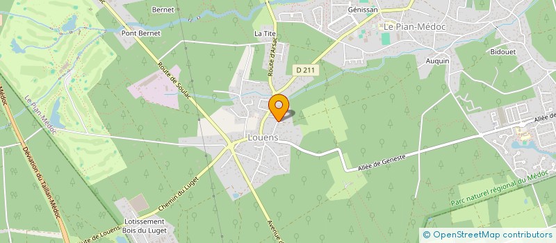 localisation de l'entreprise SCI DANIEL à LE PIAN-MEDOC
