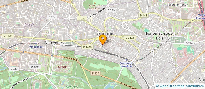 localisation de l'entreprise SCI DANIEL à VINCENNES