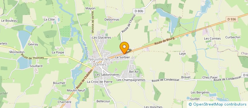 localisation de l'entreprise SCI DANIEL  NEUVILLE-LES-DAMES