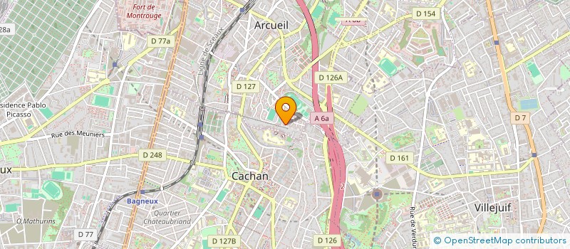 localisation de l'entreprise SCI DANIEL  ARCUEIL