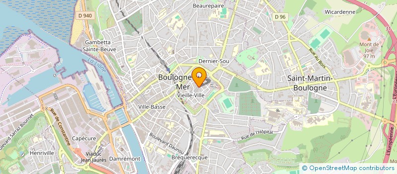 localisation de l'entreprise SCI DANIEL ARNOUX ET FILS  BOULOGNE-SUR-MER