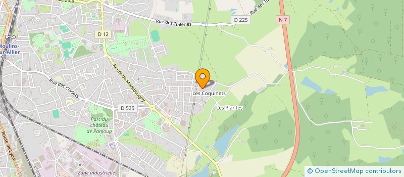 localisation de l'entreprise SCI DANIEL CHARPIN  YZEURE