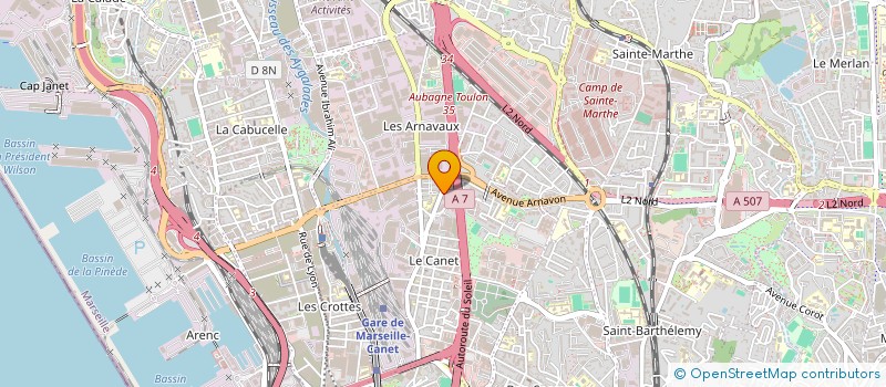 localisation de l'entreprise SCI DANIEL ET FILLES à MARSEILLE