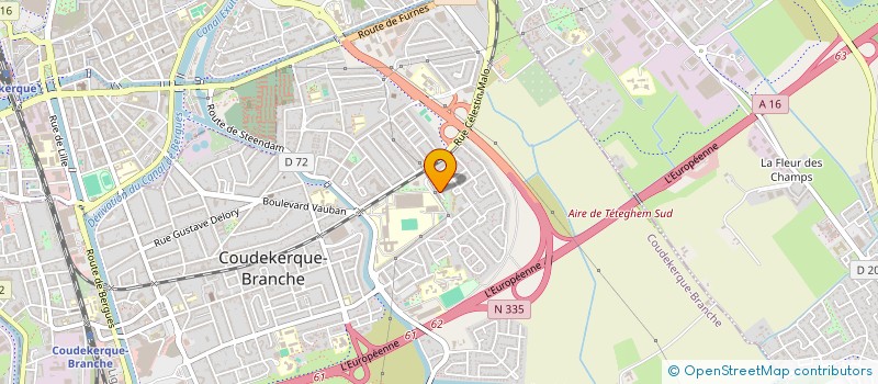 localisation de l'entreprise SCI DANIEL ET PHILIPPE  COUDEKERQUE-BRANCHE