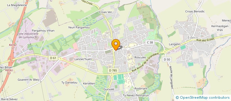 localisation de l'entreprise SCI DANIEL GILARD  BRIEC