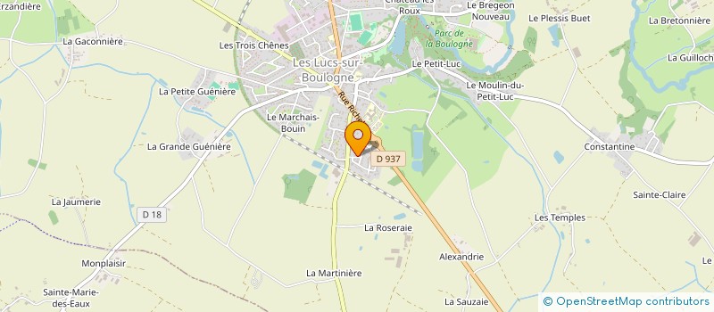 localisation de l'entreprise SCI DANIEL GUILLET  LES LUCS-SUR-BOULOGNE