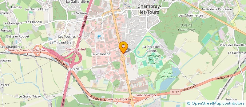 localisation de l'entreprise SCI DANIEL LEGER  CHAMBRAY-LES-TOURS