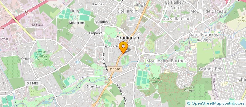 localisation de l'entreprise SCI DANIELI  GRADIGNAN