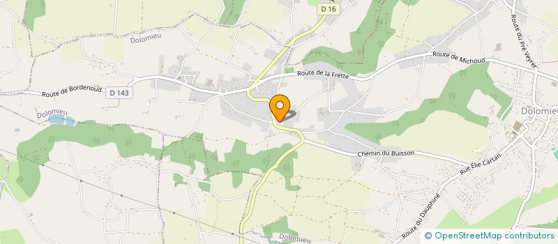 localisation de l'entreprise SCI DANIELO  DOLOMIEU