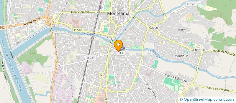 localisation de l'entreprise SCI DANIFLOVE à MONTELIMAR