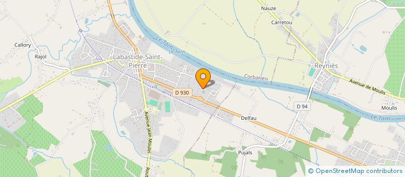 localisation de l'entreprise SCI DANII  LABASTIDE-SAINT-PIERRE