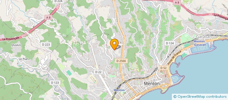 localisation de l'entreprise SCI DANIK à MENTON