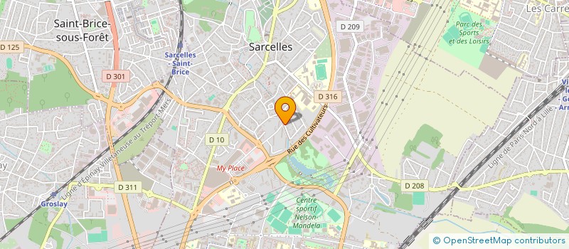 localisation de l'entreprise SCI DANILOVIC  SARCELLES