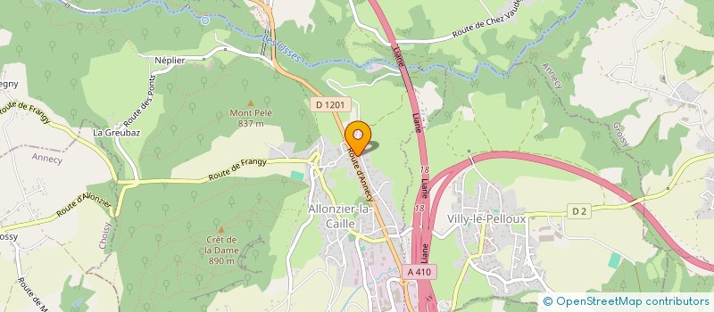 localisation de l'entreprise SCI DANIRED  ANNECY