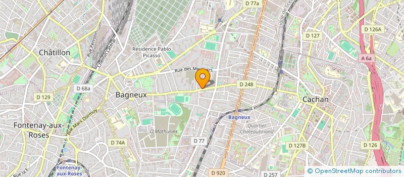 localisation de l'entreprise SCI DANIRO à BAGNEUX