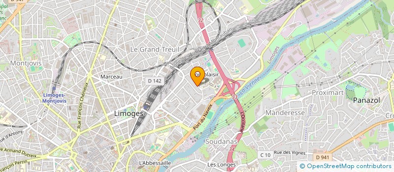 localisation de l'entreprise SCI DANISA à LIMOGES