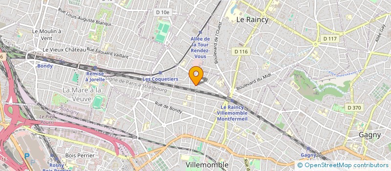 localisation de l'entreprise SCI DANIVAL à VILLEMOMBLE