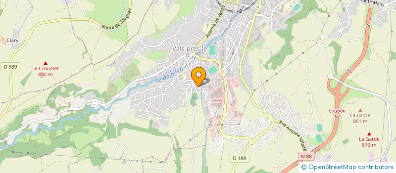 localisation de l'entreprise SCI DANJ  VALS-PRES-LE-PUY