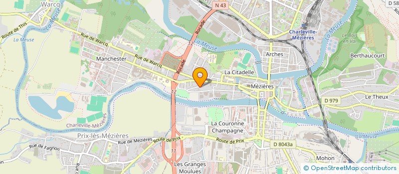 localisation de l'entreprise SCI DANNY à CHARLEVILLE-MEZIERES