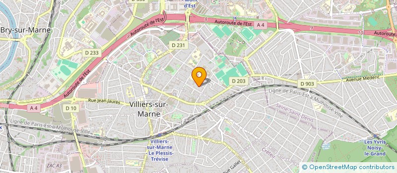 localisation de l'entreprise SCI DANO EVENO  VILLIERS-SUR-MARNE