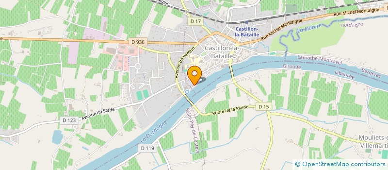 localisation de l'entreprise SCI DANOLINE  CASTILLON-LA-BATAILLE