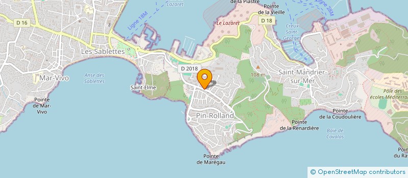 localisation de l'entreprise SCI DANRIC  SAINT-MANDRIER-SUR-MER