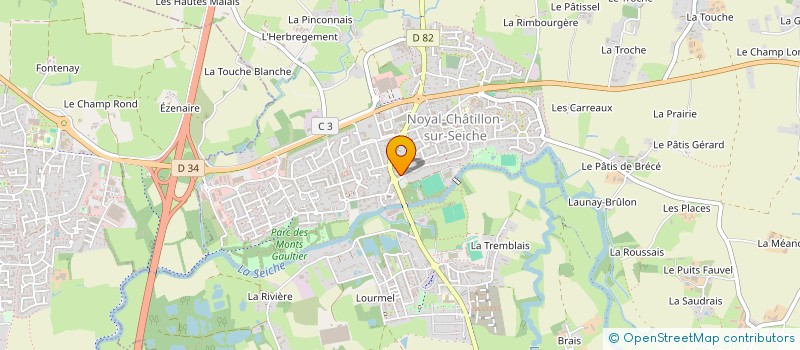 localisation de l'entreprise SCI DANROB  NOYAL-CHATILLON-SUR-SEICHE