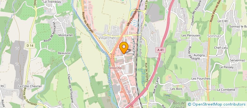 localisation de l'entreprise SCI DANS L'EAU  VOGLANS