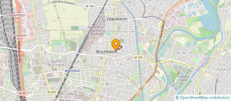 localisation de l'entreprise SCI DANS TES REVES  BISCHHEIM