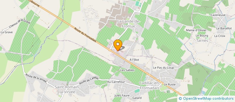 localisation de l'entreprise SCI DANSECAT  LA LANDE-DE-FRONSAC