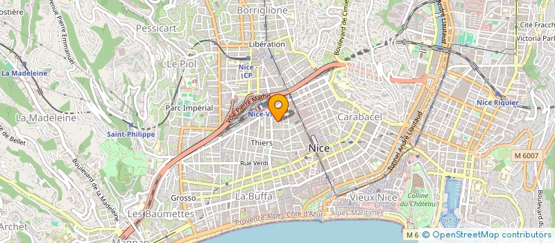 localisation de l'entreprise SCI DANTE à NICE