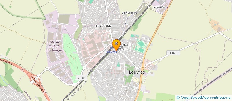 localisation de l'entreprise SCI DANTE FRAU  LOUVRES