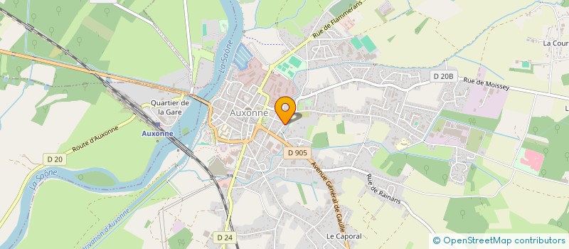 localisation de l'entreprise SCI DANTIGNY- FREDERIC  AUXONNE