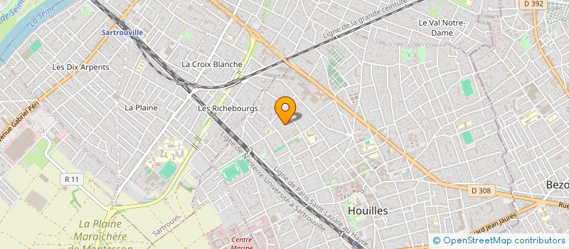 localisation de l'entreprise SCI DANTON 1  HOUILLES