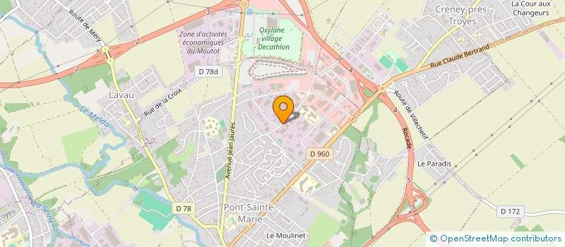localisation de l'entreprise SCI DANTON à PONT-SAINTE-MARIE
