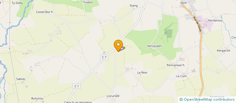 localisation de l'entreprise SCI DANTON  PLONEVEZ-DU-FAOU