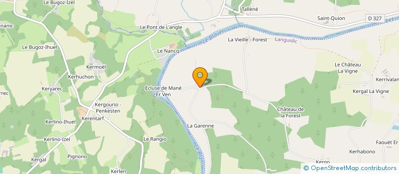 localisation de l'entreprise SCI DANTON  LANGUIDIC