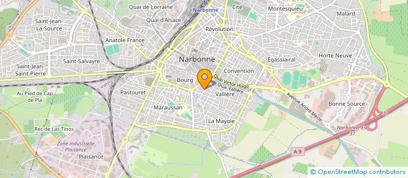 localisation de l'entreprise SCI DANTON à NARBONNE