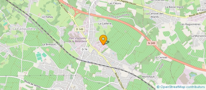 localisation de l'entreprise SCI DANTON  LA HAIE-FOUASSIERE