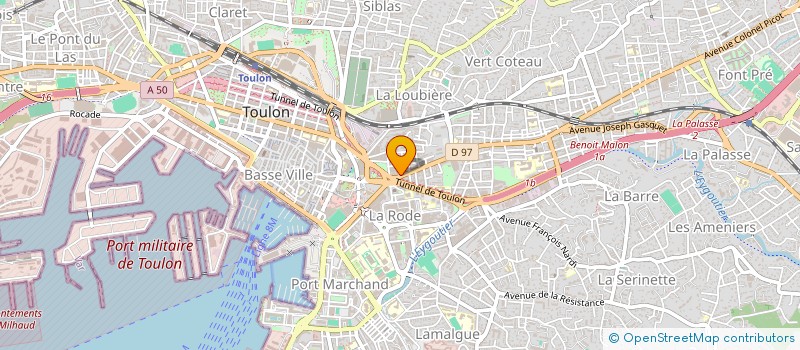 localisation de l'entreprise SCI DANTON  TOULON