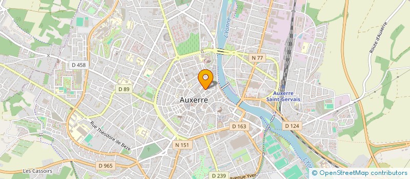 localisation de l'entreprise SCI DANTOWN CAT à AUXERRE