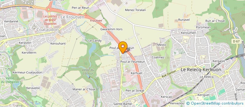 localisation de l'entreprise SCI DANUBE  GUIPAVAS