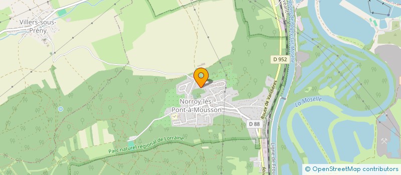 localisation de l'entreprise SCI DANUBE  NORROY-LES-PONT-A-MOUSSON