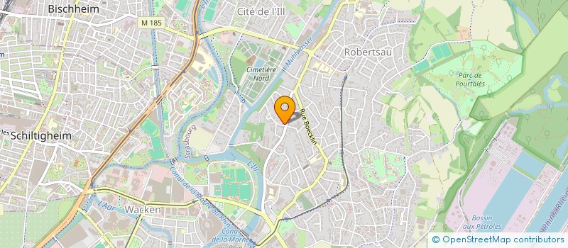 localisation de l'entreprise SCI DANUBE  STRASBOURG