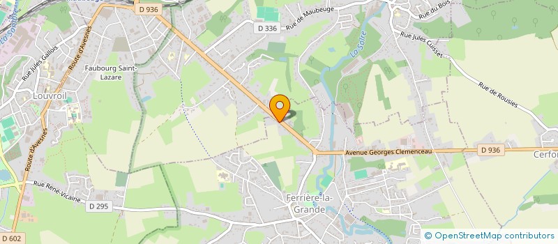 localisation de l'entreprise SCI DANVIN LHOMEL  FERRIERE-LA-GRANDE