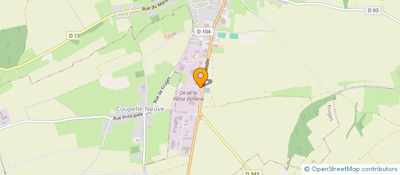 localisation de l'entreprise SCI DANY  FRUGES