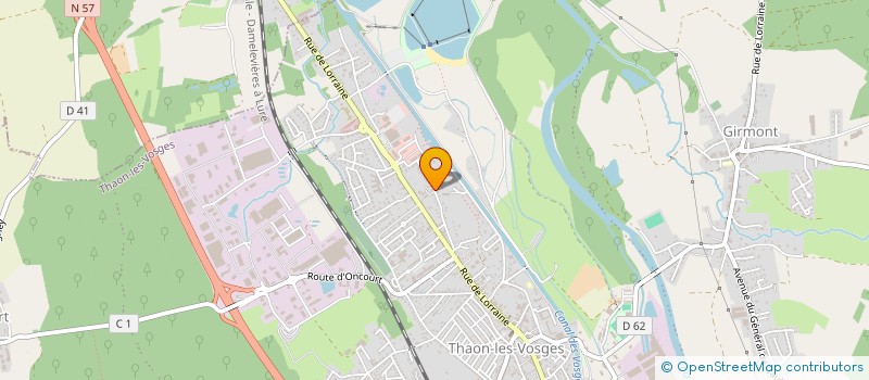 localisation de l'entreprise SCI DANY  THAON-LES-VOSGES